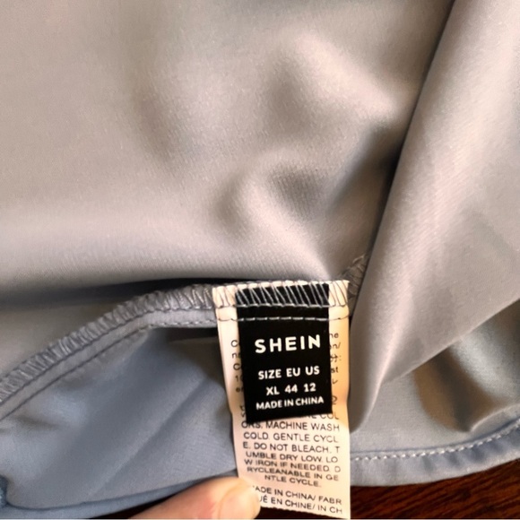 Shein Womens Grey Dress Casual Shirt Sheer Top size XL - Picture 5 of 5
